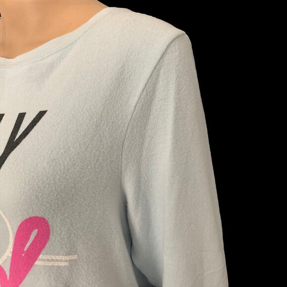 NEW Wildfox Light Blue Stay Cool Jumper Pullover S - Picture 7 of 12